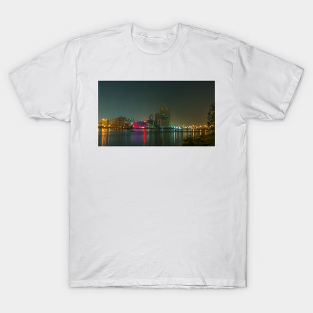 Jeddah Skyline T-Shirt by likbatonboot